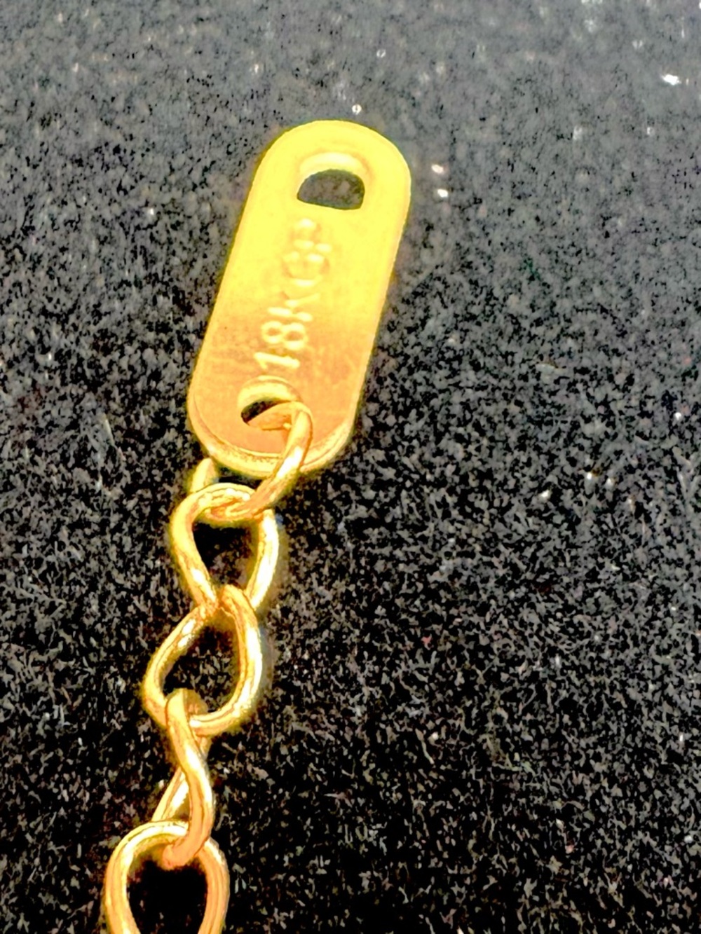 Gold Plated over stainless steel. Waterproof and tarnish resistant. - Picture 2 of 2